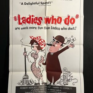 Vintage Ladies Who Do 1963 One Sheet Movie Poster